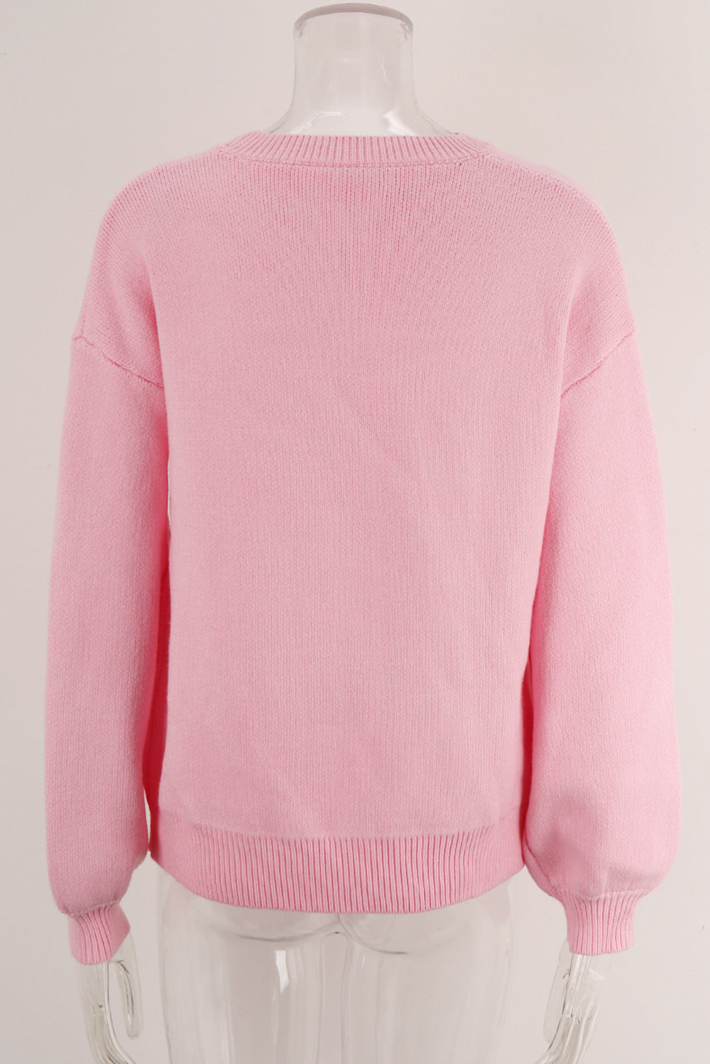 Bow Round Neck Long Sleeve Sweater